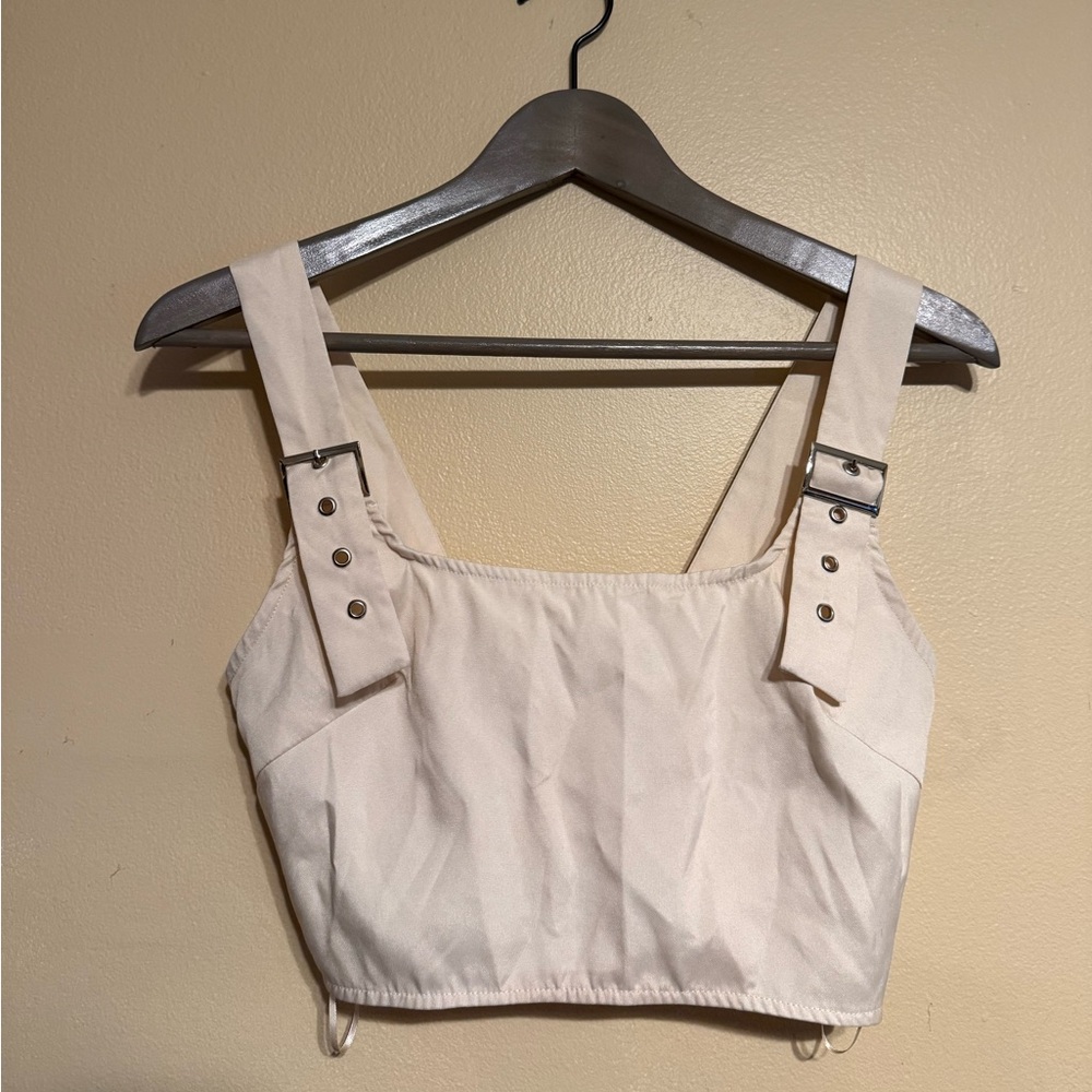 Nasty Gal Baby Buckle Babe Crop Top and Shorts Set